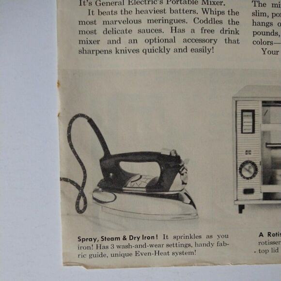 GE Appliances - Mixer Coffee Maker Kitchen - Vtg 1961 B&W Print Ad - Picture 8 of 10